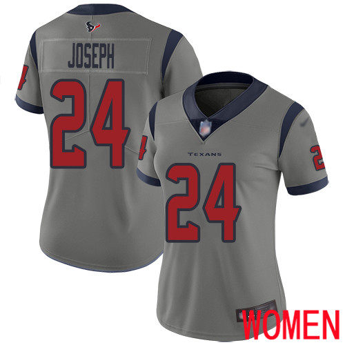 Houston Texans Limited Gray Women Johnathan Joseph Jersey NFL Football #24 Inverted Legend->youth nfl jersey->Youth Jersey